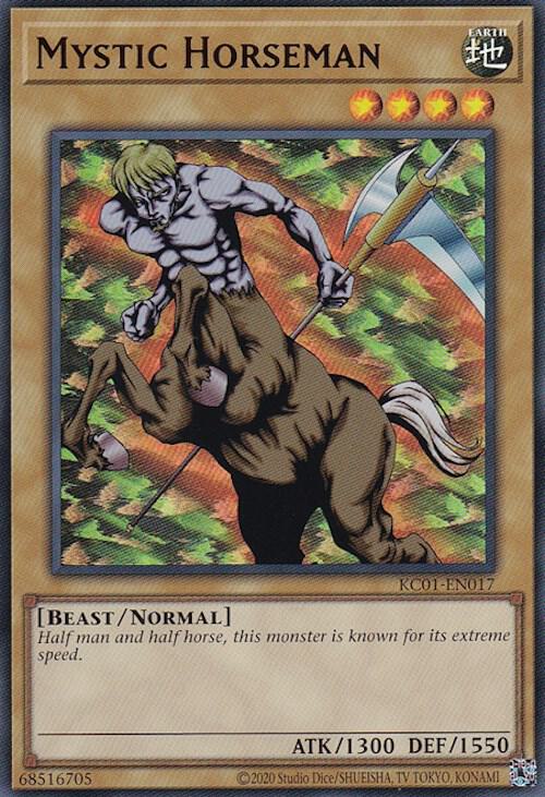 Mystic Horseman KC01-EN017 card from 25th Anniversary Ultimate Kaiba Set