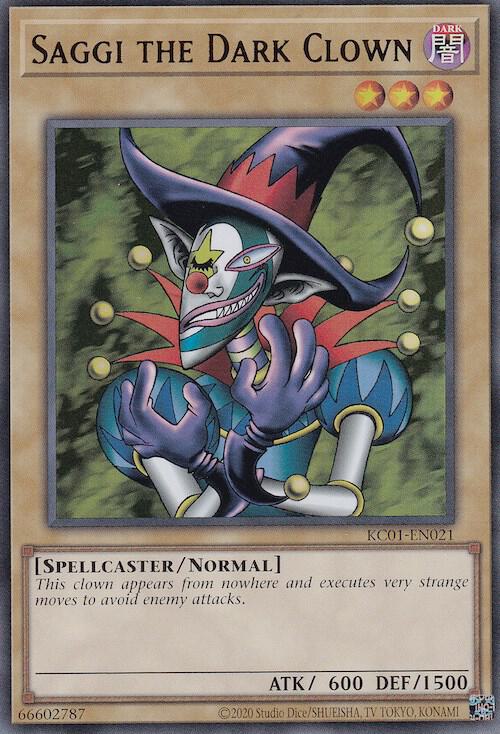 Saggi the Dark Clown KC01-EN021 card from 25th Anniversary Ultimate Kaiba Set