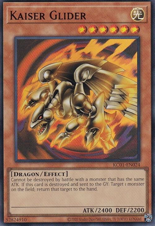 Kaiser Glider KC01-EN024 card from 25th Anniversary Ultimate Kaiba Set