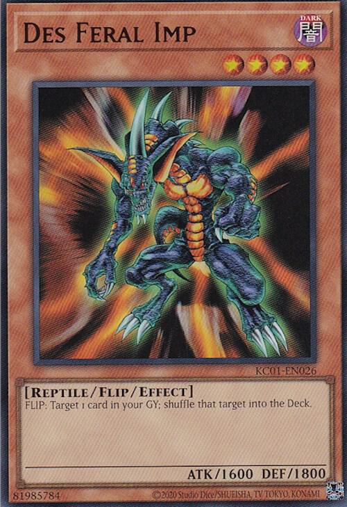 Des Feral Imp KC01-EN026 card from 25th Anniversary Ultimate Kaiba Set