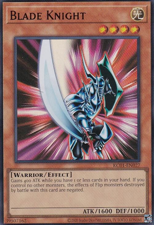 Blade Knight KC01-EN027 card from 25th Anniversary Ultimate Kaiba Set