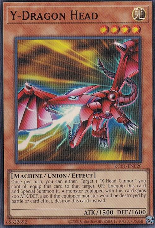 Y-Dragon Head KC01-EN028 card from 25th Anniversary Ultimate Kaiba Set