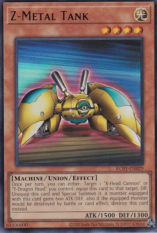 Z-Metal Tank KC01-EN029 card from 25th Anniversary Ultimate Kaiba Set