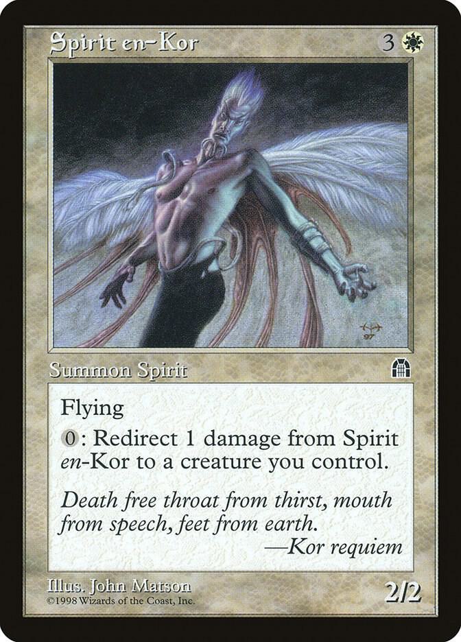Spirit en-Kor card from Stronghold