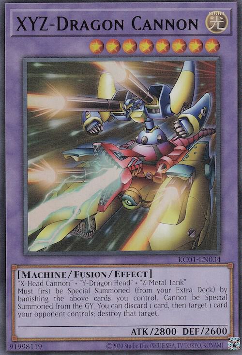 XYZ-Dragon Cannon (Japanese Artwork) KC01-EN034 card from 25th Anniversary Ultimate Kaiba Set