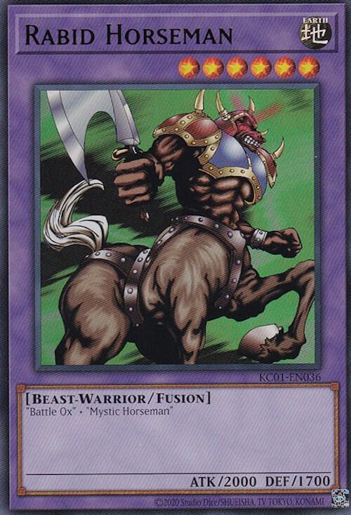 Rabid Horseman KC01-EN036 card from 25th Anniversary Ultimate Kaiba Set