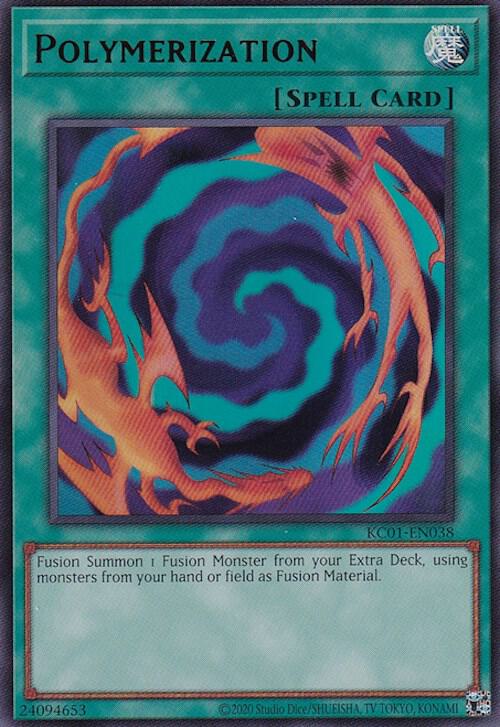 Polymerization KC01-EN038 card from 25th Anniversary Ultimate Kaiba Set