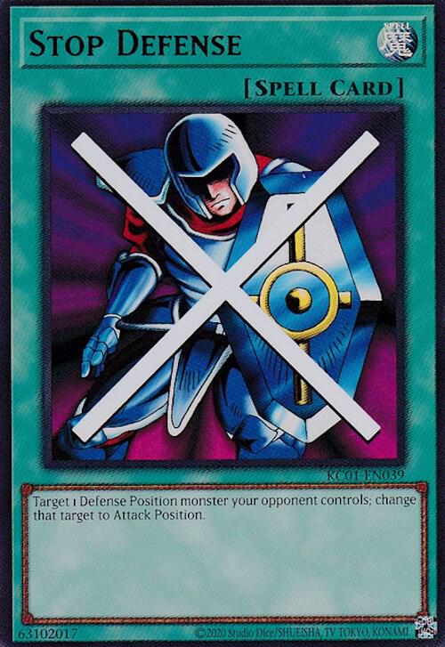 Stop Defense KC01-EN039 card from 25th Anniversary Ultimate Kaiba Set