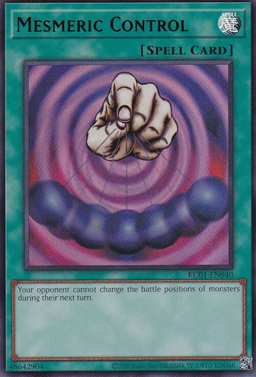 Mesmeric Control KC01-EN040 card from 25th Anniversary Ultimate Kaiba Set