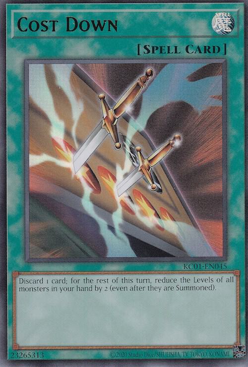 Cost Down KC01-EN045 card from 25th Anniversary Ultimate Kaiba Set