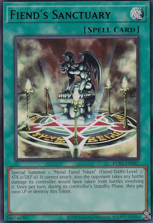 Fiend's Sanctuary (Japanese Artwork) KC01-EN047 card from 25th Anniversary Ultimate Kaiba Set
