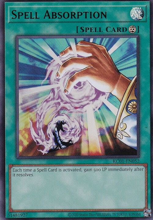 Spell Absorption KC01-EN052 card from 25th Anniversary Ultimate Kaiba Set