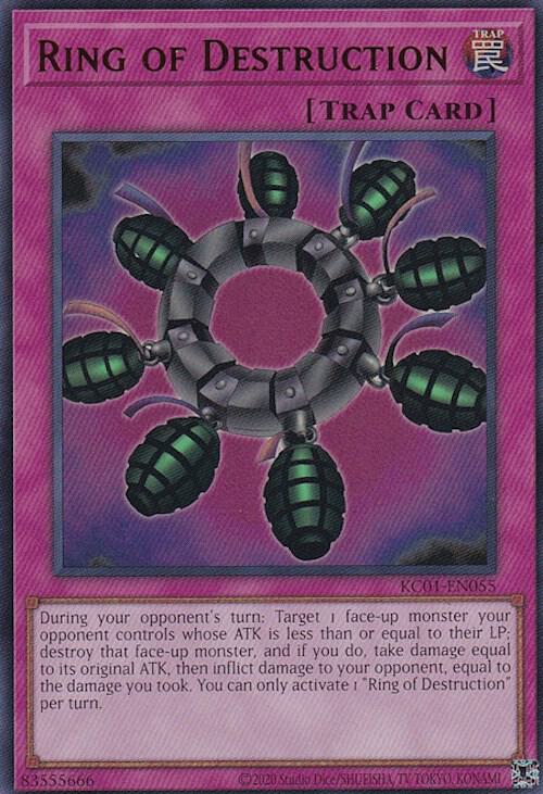 Ring of Destruction (Japanese Artwork) KC01-EN055 card from 25th Anniversary Ultimate Kaiba Set