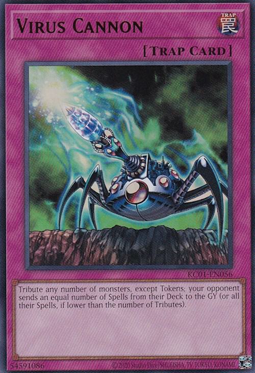 Virus Cannon KC01-EN056 card from 25th Anniversary Ultimate Kaiba Set