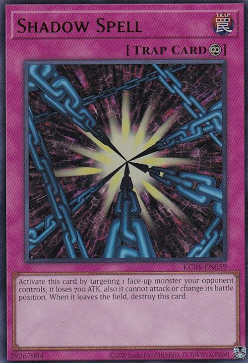 Shadow Spell KC01-EN059 card from 25th Anniversary Ultimate Kaiba Set