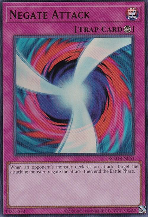 Negate Attack KC01-EN061 card from 25th Anniversary Ultimate Kaiba Set