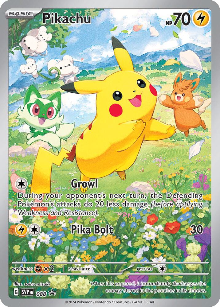 Pikachu 088 card from SV: Scarlet & Violet Promo Cards