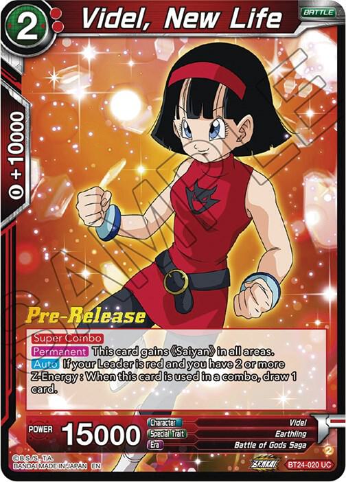 Videl, New Life BT24-020 card from Beyond Generations Pre-Release Cards