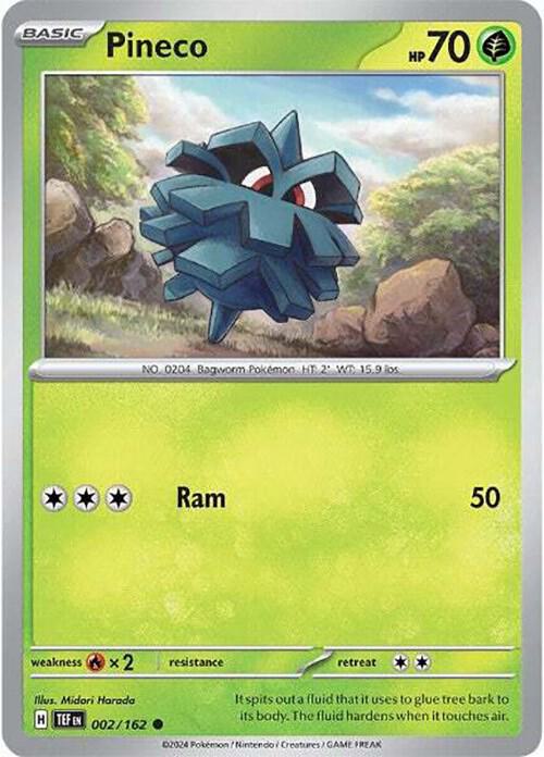 Pineco 002/162 card from SV05: Temporal Forces