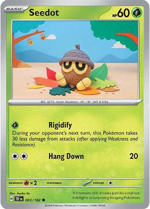 Seedot 003/162 card from SV05: Temporal Forces