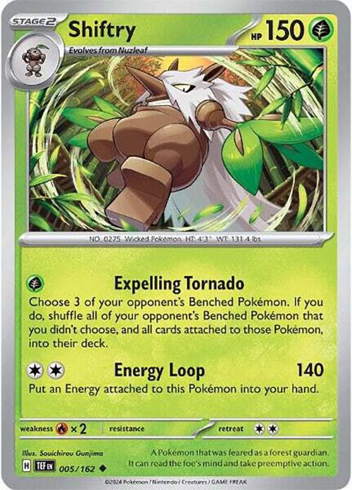 Shiftry 005/162 card from SV05: Temporal Forces