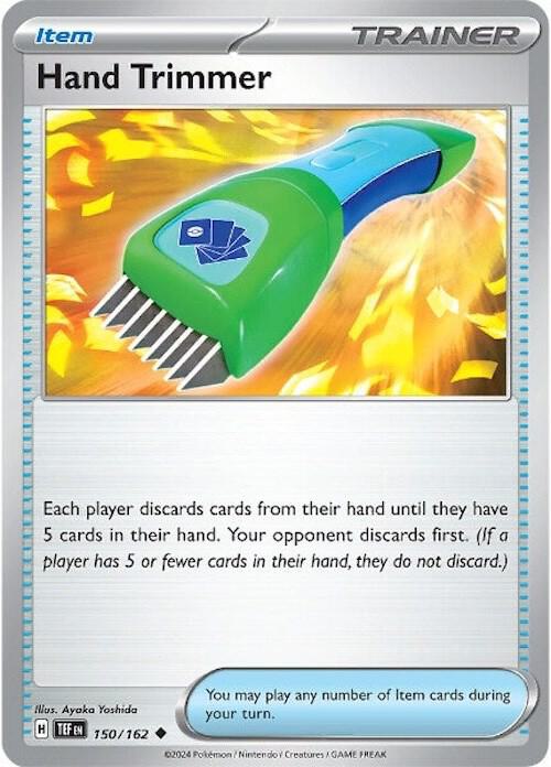 Hand Trimmer 150/162 card from SV05: Temporal Forces