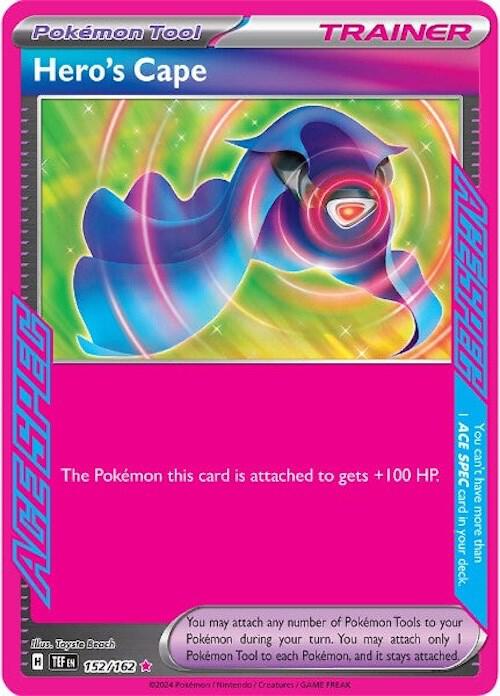 Hero's Cape 152/162 card from SV05: Temporal Forces