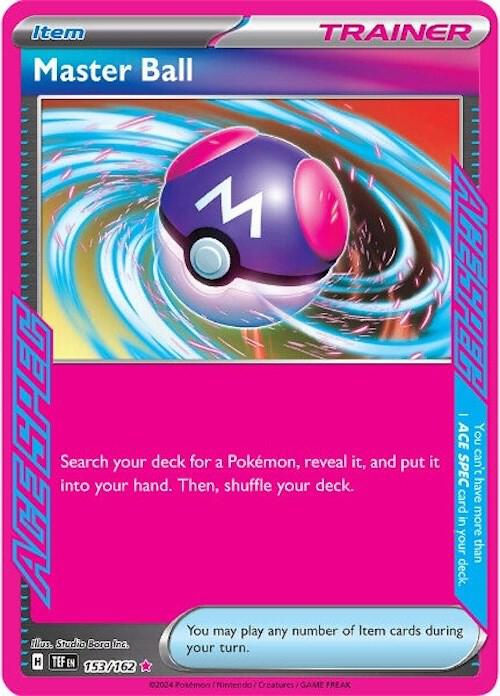 Master Ball 153/162 card from SV05: Temporal Forces