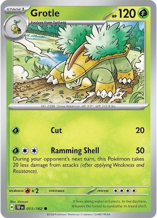 Grotle 011/162 card from SV05: Temporal Forces