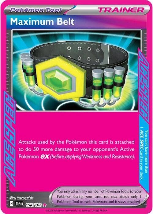 Maximum Belt 154/162 card from SV05: Temporal Forces