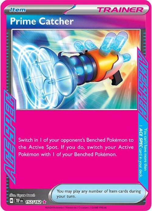 Prime Catcher 157/162 card from SV05: Temporal Forces