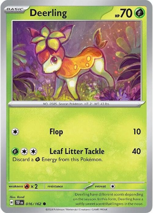 Deerling 016/162 card from SV05: Temporal Forces