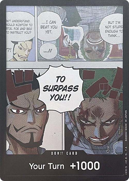 DON!! Card (Mihawk & Zoro) (Double Pack Set Vol. 3) card from Wings of the Captain