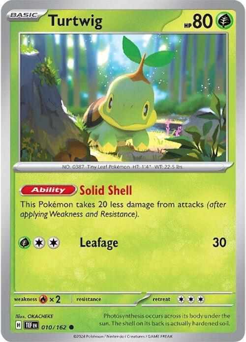 Turtwig 010/162 card from SV05: Temporal Forces