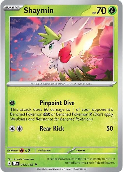 Shaymin 013/162 card from SV05: Temporal Forces
