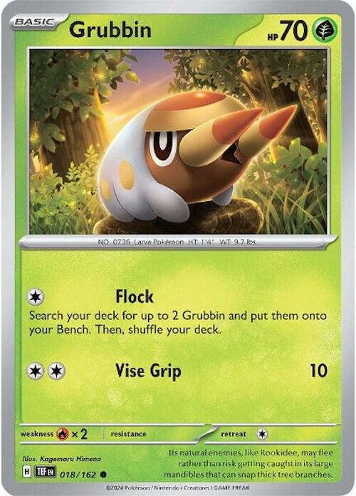 Grubbin 018/162 card from SV05: Temporal Forces