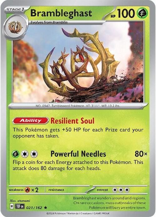 Brambleghast 021/162 card from SV05: Temporal Forces