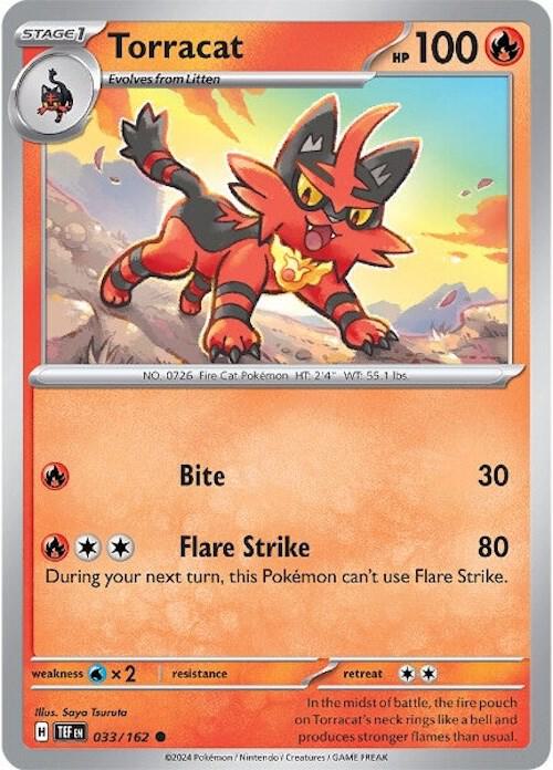 Torracat 033/162 card from SV05: Temporal Forces