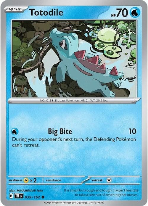 Totodile 039/162 card from SV05: Temporal Forces
