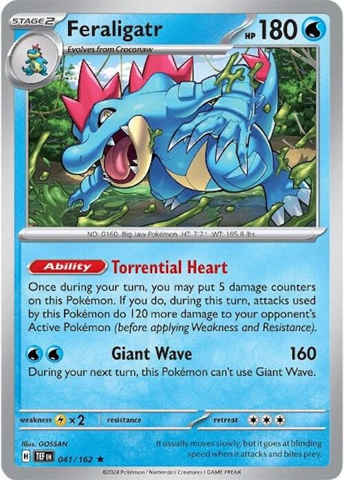 Feraligatr 041/162 card from SV05: Temporal Forces