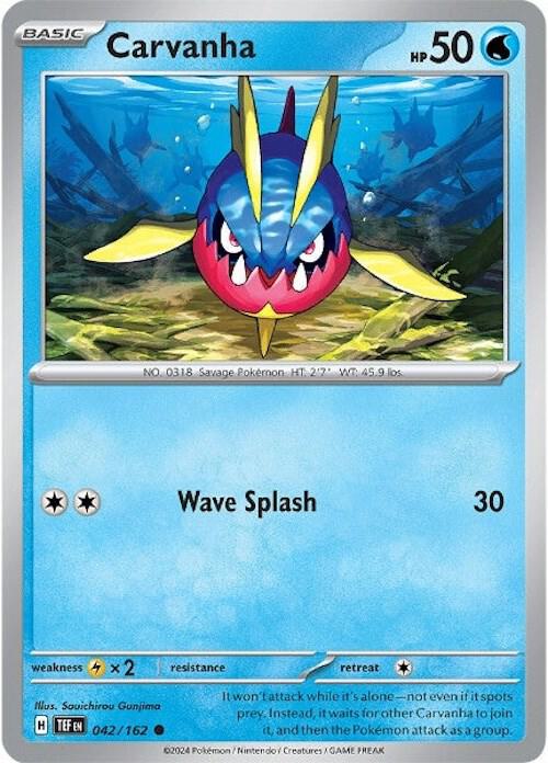 Carvanha 042/162 card from SV05: Temporal Forces