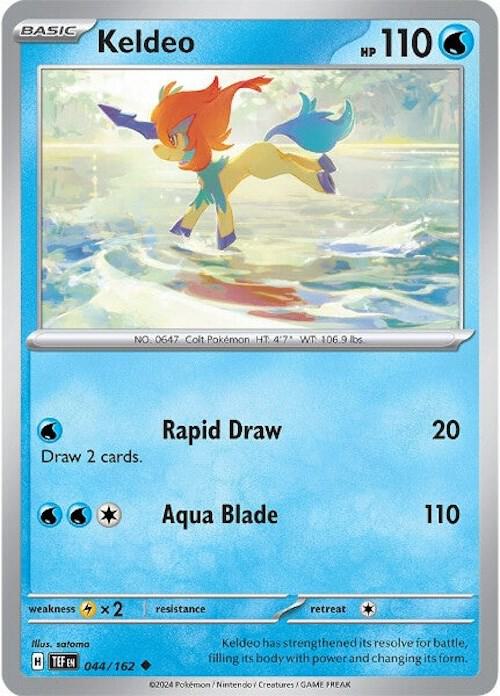 Keldeo 044/162 card from SV05: Temporal Forces