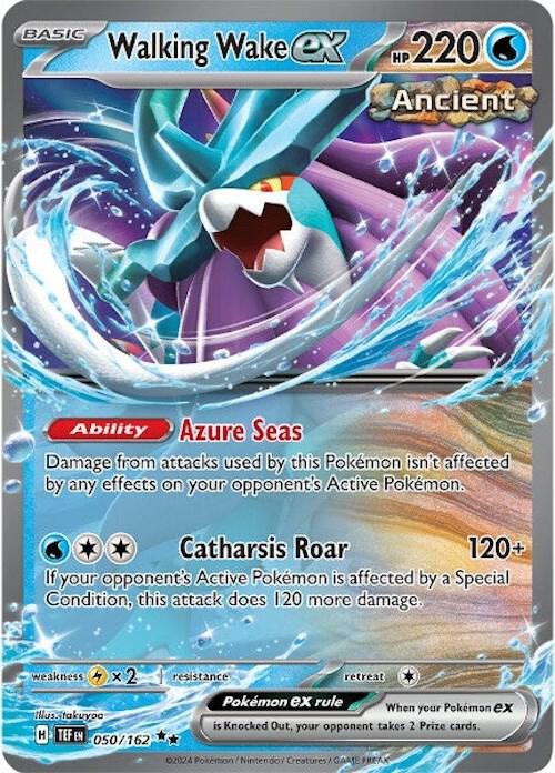 Walking Wake ex 050/162 card from SV05: Temporal Forces