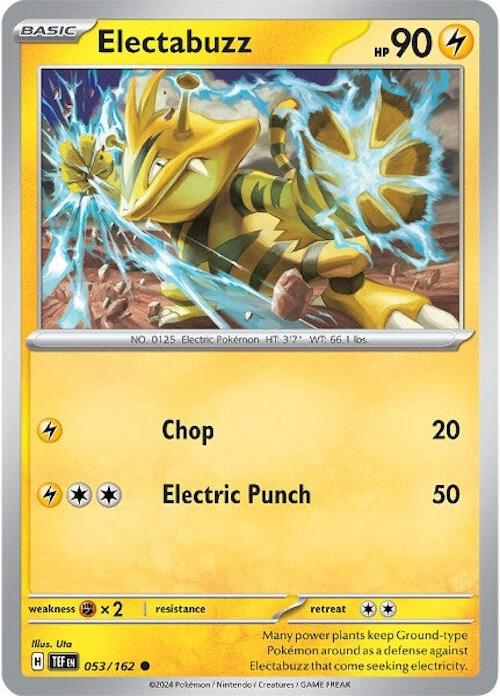 Electabuzz 053/162 card from SV05: Temporal Forces