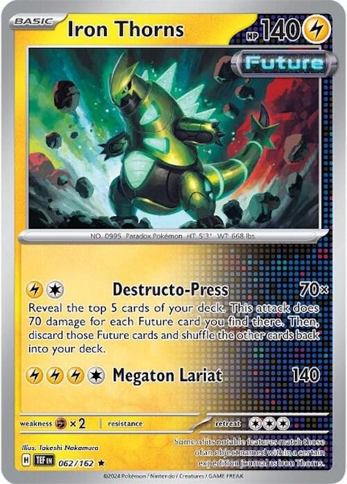 Iron Thorns 062/162 card from SV05: Temporal Forces