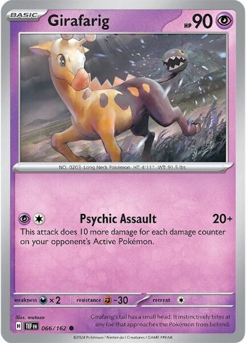 Girafarig 066/162 card from SV05: Temporal Forces