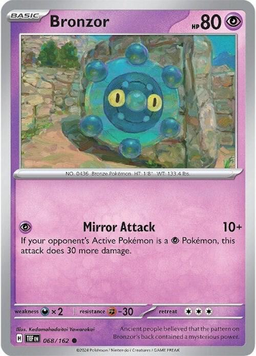 Bronzor 068/162 card from SV05: Temporal Forces
