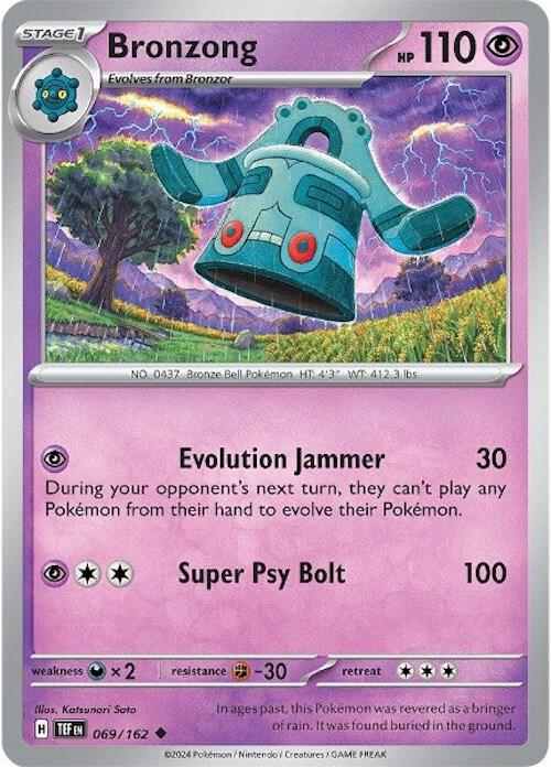 Bronzong 069/162 card from SV05: Temporal Forces