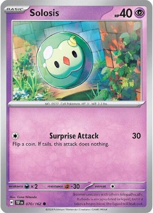 Solosis 070/162 card from SV05: Temporal Forces
