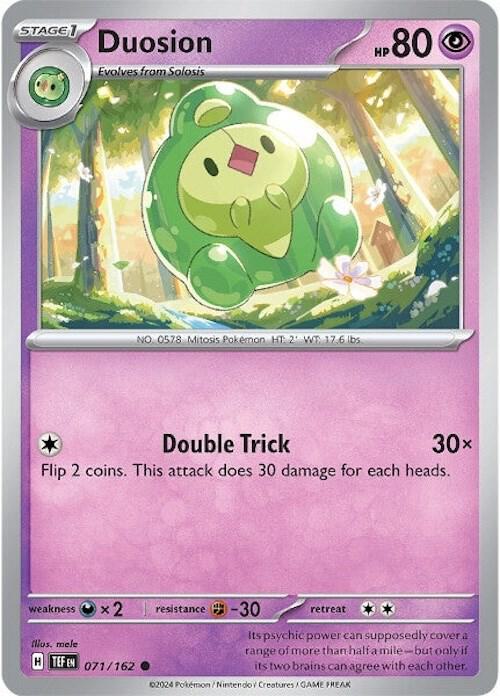 Duosion 071/162 card from SV05: Temporal Forces